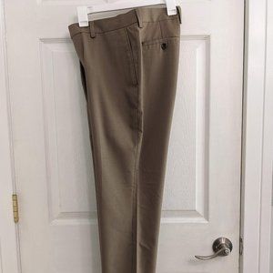 Dark Beige Dress Pants, Men's 32/32